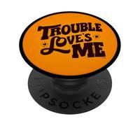 Cool Trouble Me Stamp Look for Boys and Girls PopSockets Adhesive PopGrip