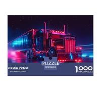 Cool Truck1000Piece JigsawPuzzleTransportation KidsforAdult Challenging LargePiecePuzzles Age12+byth Challenging The Impossible Difficult Game Uncover The Puzzle 38x26cm/1000pcs