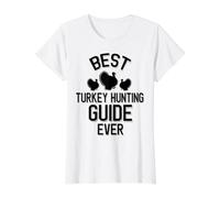 Cool Turkey Hunting Guide Best Guide Ever Value Graphic T-Shirt, Women, White, S