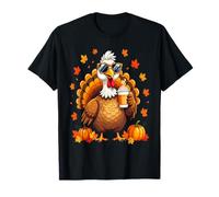 Cool Turkey Pumpkin Spice Latte Fall Autumn Vibes T-Shirt