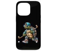 Cool Turtle Hockey Player H22 Retro Street Style Vibes Case for iPhone 13 Pro