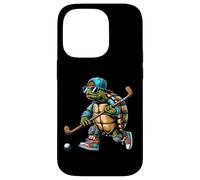 Cool Turtle Hockey Player H22 Retro Street Style Vibes Case for iPhone 14 Pro