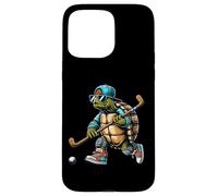 Cool Turtle Hockey Player H22 Retro Street Style Vibes Case for iPhone 15 Pro Max