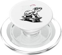 Cool Turtle on Skateboard Funny Turbo Vintage Gift PopSockets PopGrip for MagSafe