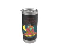 Cool UFO Alien Monkey Outer Space Stainless Steel Insulated Tumbler