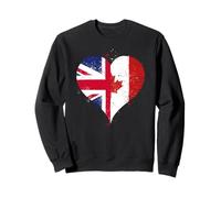 Cool UK Canada Flag Proud Canadian British Pride Canadians Sweatshirt