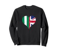 Cool UK Nigeria Flag and Union Jack A Proud British Nigerian Sweatshirt