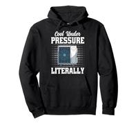 Cool Under Pressure Literally - Fun Tee HVAC Technician Pullover Hoodie