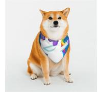 Cool Unicorn Star Golden Pattern Dog Bandanas, Comfortable Cotton Triangle Bibs Scarfs for Dogs Or Cats, Cute Pet Kerchief for Small Medium Large Dogs-Large