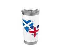 Cool Union Jack Scottish Flag for British Pride Scotland UK Stainless Steel Insulated Tumbler