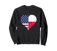 Cool USA Poland Flag For Poland Day A Proud Polish American Sweatshirt