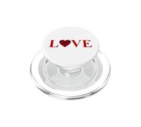 Cool Valentine's Day Love with Red Heart PopSockets PopGrip for MagSafe