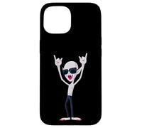 Cool Vampire Rock On Funny Gothic Monster Graphic Sunglasses Case for iPhone 15