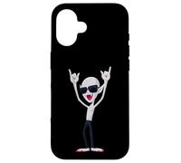 Cool Vampire Rock On Funny Gothic Monster Graphic Sunglasses Case for iPhone 16