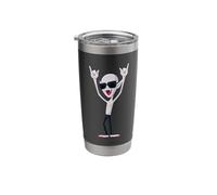 Cool Vampire Rock On Funny Gothic Monster Graphic Sunglasses Stainless Steel Insulated Tumbler