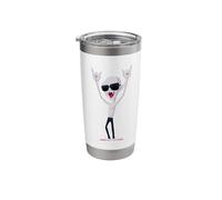 Cool Vampire Rock On Funny Gothic Monster Graphic Sunglasses Stainless Steel Insulated Tumbler