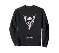 Cool Vampire Rock On Funny Gothic Monster Graphic Sunglasses Sweatshirt