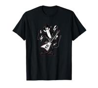 Cool Vampire with Electric Guitar and Rock'n'Roll Hair T-Shirt