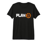 Cool Vintage Bitcoin Cryptocurrency Plan B, Bitcoin Graphic Premium T-Shirt