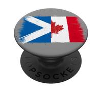 Cool Vintage Scotland Canada Flag A Proud Scottish Canadian PopSockets Adhesive PopGrip