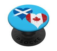 Cool Vintage Scotland Canada Flag A Proud Scottish Canadian PopSockets Adhesive PopGrip