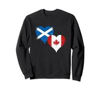 Cool Vintage Scotland Canada Flag A Proud Scottish Canadian Sweatshirt
