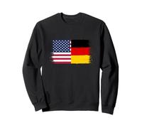 Cool Vintage USA Germany Flag Proud German Americans Pride Sweatshirt