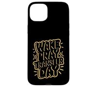 Cool Wake Pray Transfer Day IVF Pregnancy Case for iPhone 15 Plus
