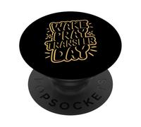 Cool Wake Pray Transfer Day IVF Pregnancy PopSockets Adhesive PopGrip