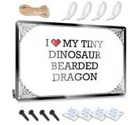 Cool Wall Art Bar Stuff Custom Tin Sign, Reusable Fade Resistant I Love My Tiny Dinosaur Bearded Dragon For Home Kitchen | Farmhouse Vintage Decor For Pool Bar Party(20X30CM)