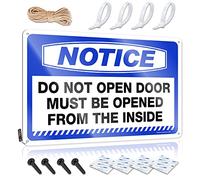 Cool Wall Art Western Bathroom Decaor Home Decor - Notice Do Not Open Door Must Be Opened From The Inside Gift For Cook Rustic Style Artwork For Backyard(20X30CM)