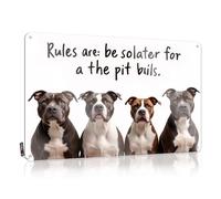 Cool Wall Decor Coffee Bar Decor Wall Decor | Rules Are: Be Solater For A The Pit Bulls. Inappropriate For Kitchen Home(30X40CM)