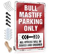 Cool Wall Decor Men Bedroom Decor Barn Patriotic Accessories Bull Mastiff Parking Only - Easy To Hang Art(30X40CM)