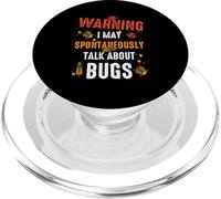 Cool Warning Talk About Bugs Funny Insect Collector Boy PopSockets PopGrip for MagSafe
