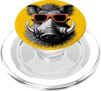 Cool Warthog Wearing Sunglasses Graphic Art PopSockets PopGrip for MagSafe