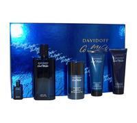 Cool Water by Davidoff for Men - 5 Pc Gift Set 4.2oz EDT Spray, 2.5oz After Shave Balm, 2.5oz Shower Gel, 2.4oz Deodorant Stick, 5ml Mini EDT Splash