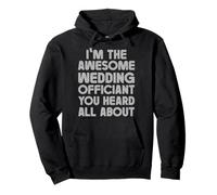 Cool Wedding Officiant Art for Men Women Pullover Hoodie