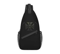 Cool West Coast Chopper Iron Cross Sling Bag for Traveling Men Crossbody Chest Backpack Shoulder Daypack Gift