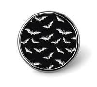 Cool White Bat Print Pins for Backpack - Enamel Pins Cute Jacket Coat Hat Bags Badge Pin, Funny Novelty Unique Button Pin Women Men Fashion Jewelry Accessories