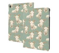 Cool White Goat Print Compatible with ipad air 3rd Generation Case Cover, Tablet Cases Compatible with ipad Pro Case 10.5 Inch, Auto Wake/Sleep, Folio Stand