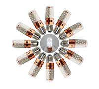 Cool White LED Corn Light Bulbs 16 W LED Light Bulb Corn Bulb 360° Beam Angle 16W Equivalent to 160 W Incandescent Bulb 1600 Lumens Non-Dimmable Pack of 12