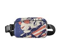 Cool White Red Stripe Tigers Trendy Waist Bag Fanny Pack for Men Women Large Capacity Croose Body Purse with Adjustable Strap for Workout Running Hiking, cool white red stripe Tigers, One Size