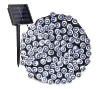 (Cool White (Solar Powered), 52M 500 LED) Solar Fairy String Lights 100/200/500 LED Outdoor Garden Christmas Party Decor HOT