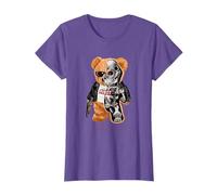 Cool Wild Teddy Bear Future Robot Style Illustration Graphic T-Shirt