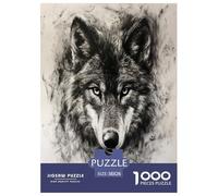 Cool Wolf Jigsaw Puzzles Adults Fun 1000 Pieces Animal Toy Intellectual Game Education Game Stress Relief Home Decoration Challenge Educational 38x26cm/1000pcs