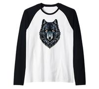 Cool Wolf Outfit, Animal Lover, Men Women Kids Cool Wolf Raglan Baseball Tee