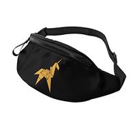 Cool Yellow Origami Unicorn Cartoon Fanny Pack Sport Casual Waist Pack for Women Men Fashionable