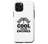 Cool Your Engines Racing Checkered Flags Drag Racer Case for iPhone 11 Pro