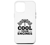 Cool Your Engines Racing Checkered Flags Drag Racer Case for iPhone 12 Pro Max