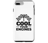 Cool Your Engines Racing Checkered Flags Drag Racer Case for iPhone 7 Plus/8 Plus